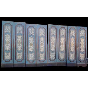 Série de 4 portes peintes et décorées de la région napolitaine