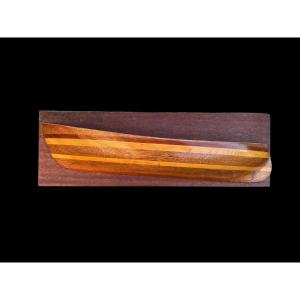 Maquette de demi-coque en différentes essences de bois