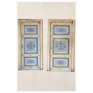 Pair Of Painted Wooden Doors