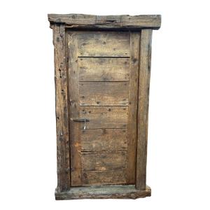 Larch Door With Original Frame, Alpine Region