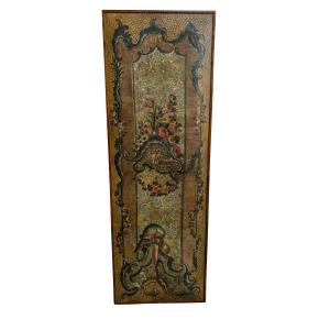 Painted Leather Panel