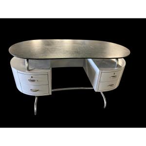 Writing Desk With A Green Marble Lid
