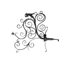 Wrought-iron Banner Holder