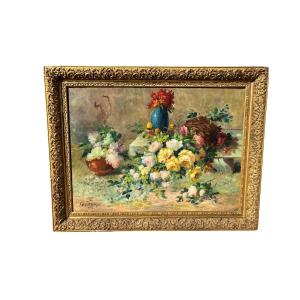 Peinture à l'huile sur toile signée « Savigny »