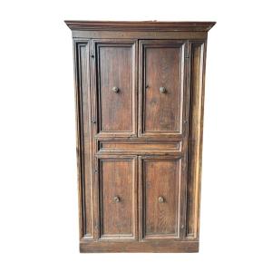 Armoire murale en châtaignier à 4 portes