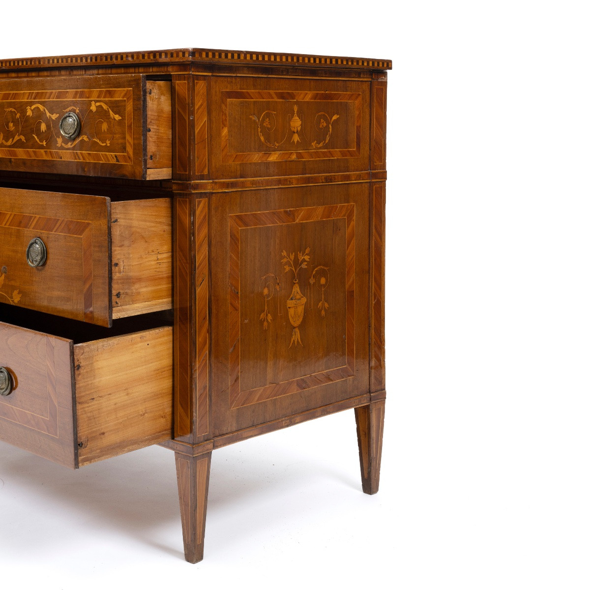 Commode en noyer avec incrustation d'érable -photo-4