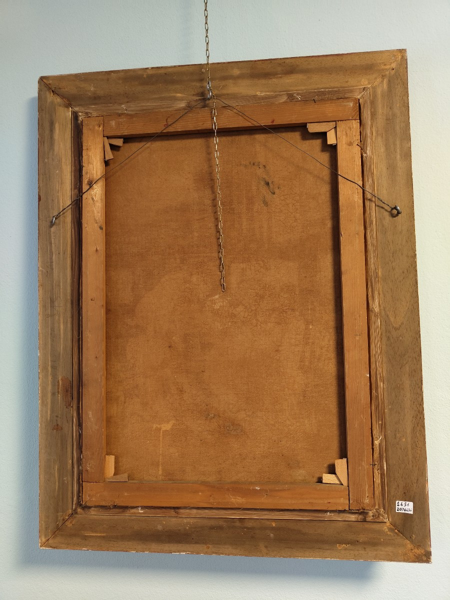 Oil On Canvas "alberto Rossi"-photo-2