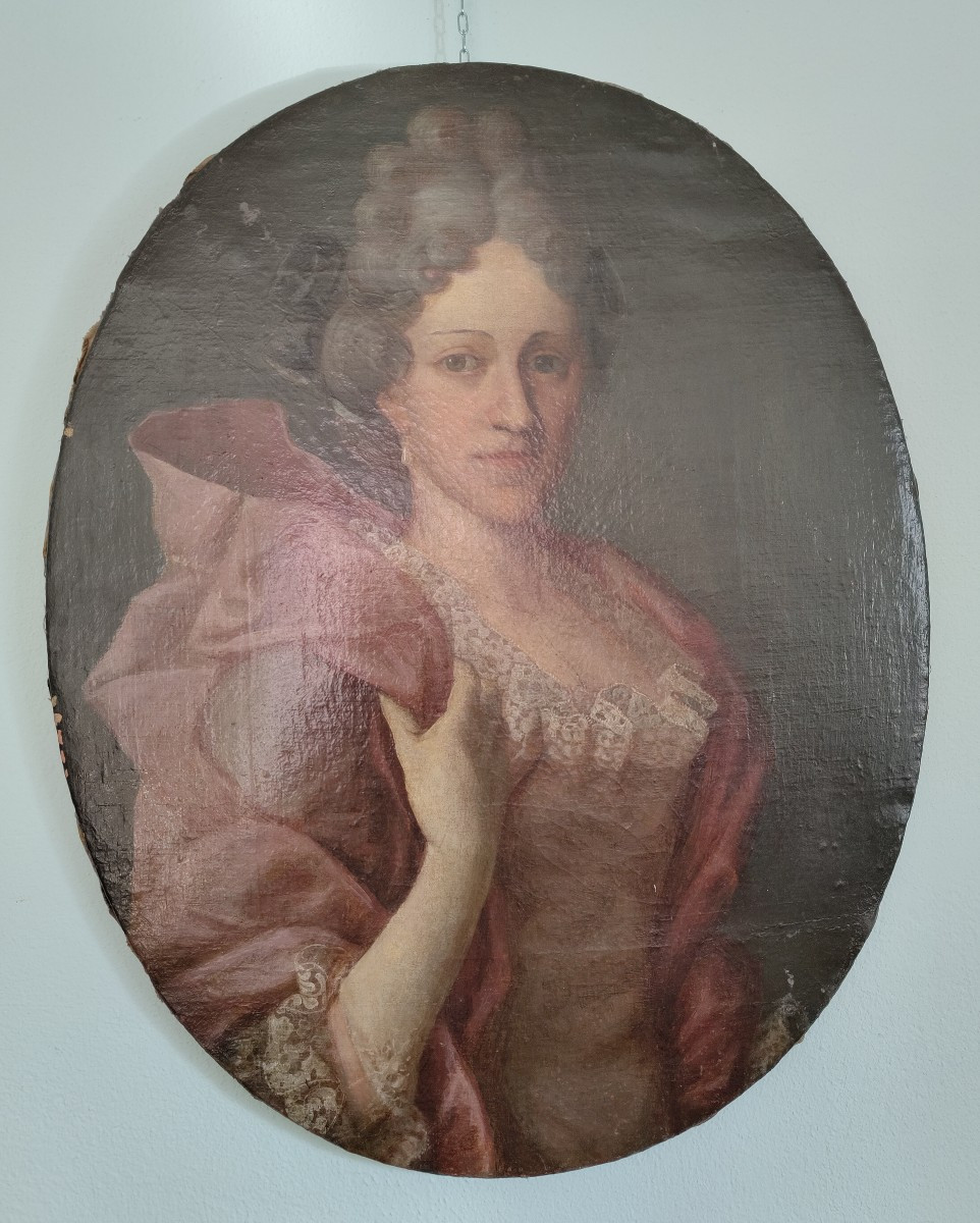 "french School, 18th Century, Portrait Of A Lady"-photo-3