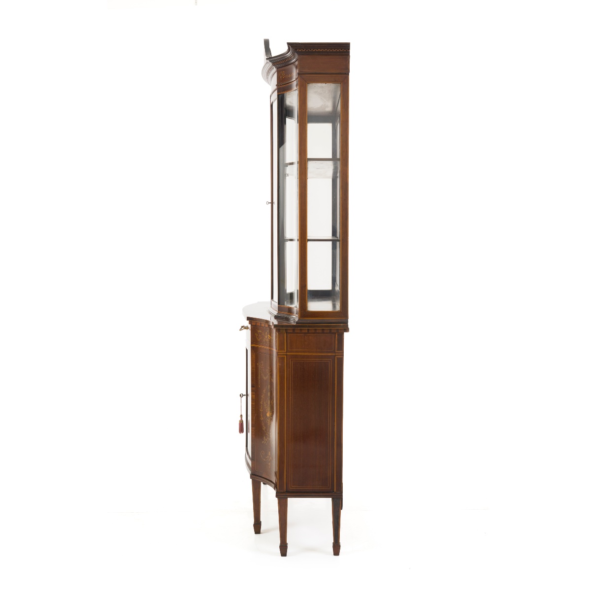 A Serpentine-front Display Cabinet-photo-3