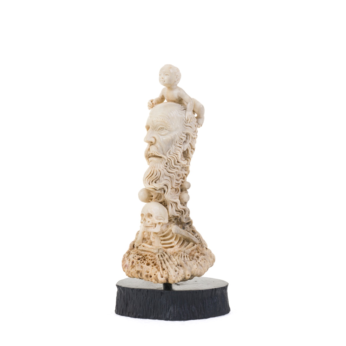 Sculpture figurative provenant d'un cabinet de curiosités-photo-2