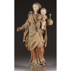 Vierge à l'Enfant, Italie XVIIe Siècle