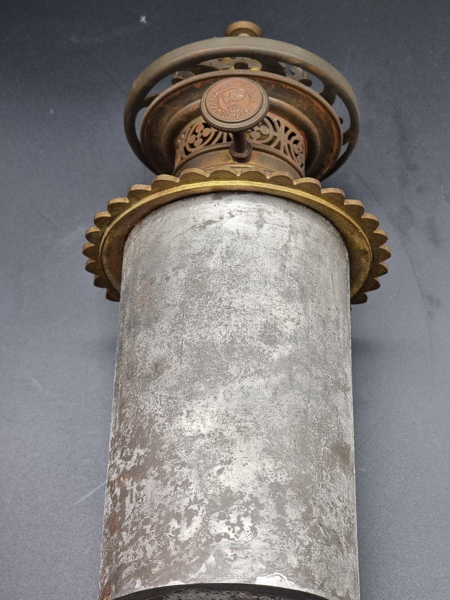 Paire De Lampes à Huile Raffinées, Montées Sur Des Vases En Porcelaine De Vieille Paris-photo-3