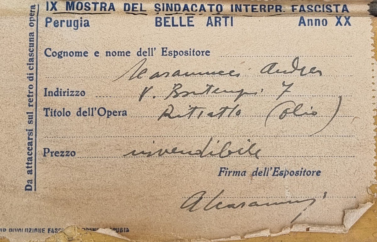 Portrait Of A Young Woman Signed Scaramucci, 1940-photo-4
