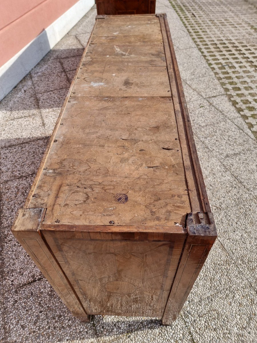 Paire De Buffets Louis XVI De Fabrication Piémontaise-photo-3