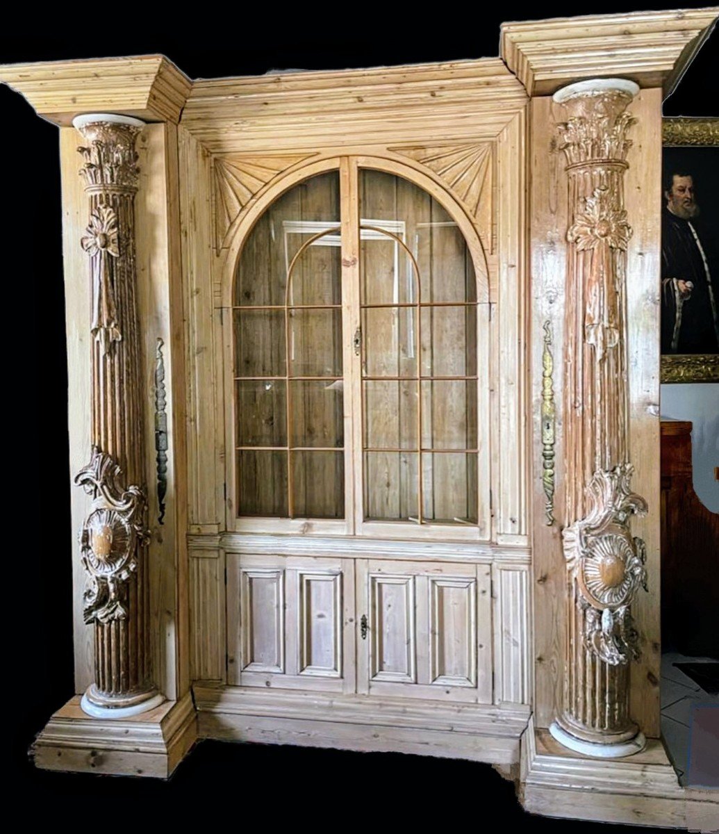 Bookcase Made From Antique Materials