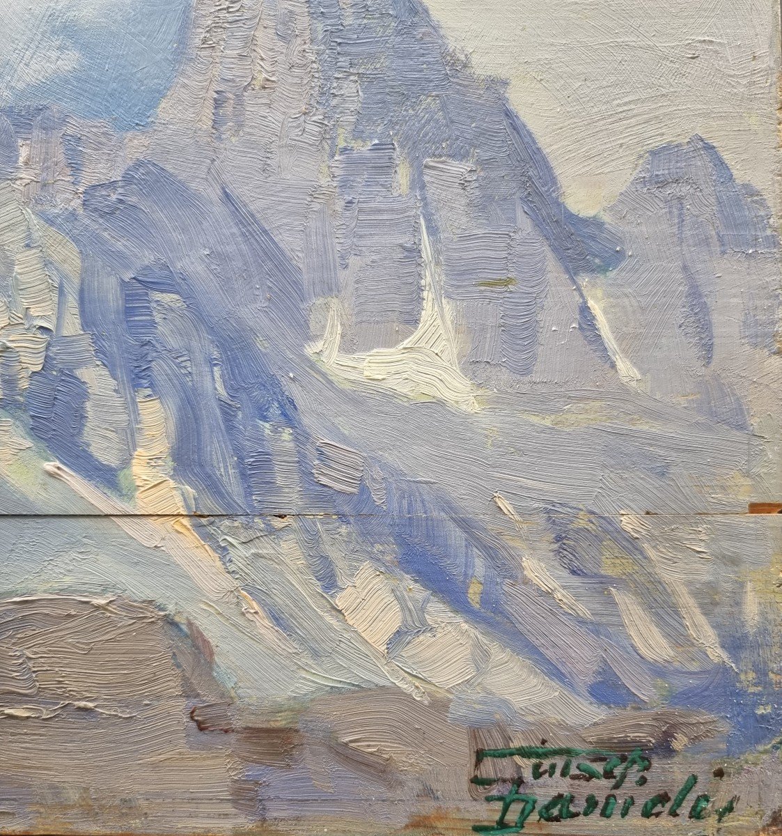 Mountain Landscapes Of Cadore, Oil On Panel-photo-4