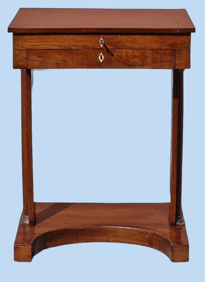  Console De Style Empire Plaquée Acajou-photo-2