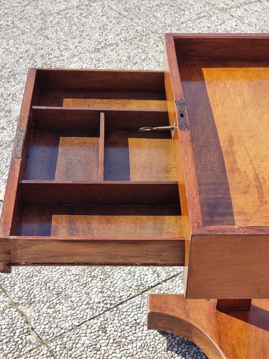  Console De Style Empire Plaquée Acajou-photo-2