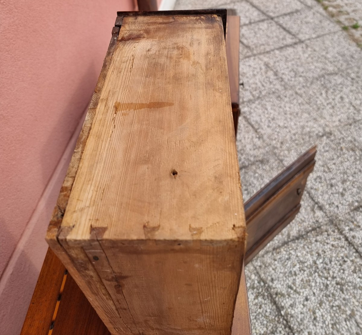 Paire De Chevets Louis XVI En Noyer Massif, Filets En érable – Vénétie/frioul, Fin Du XVIIIe Si-photo-5