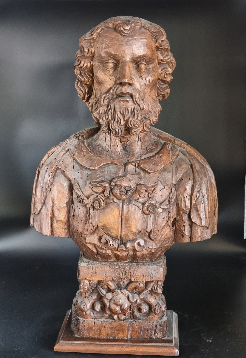 Paire De Bustes Reliquaires – Centre De L’italie, Début XVIIe Siècle