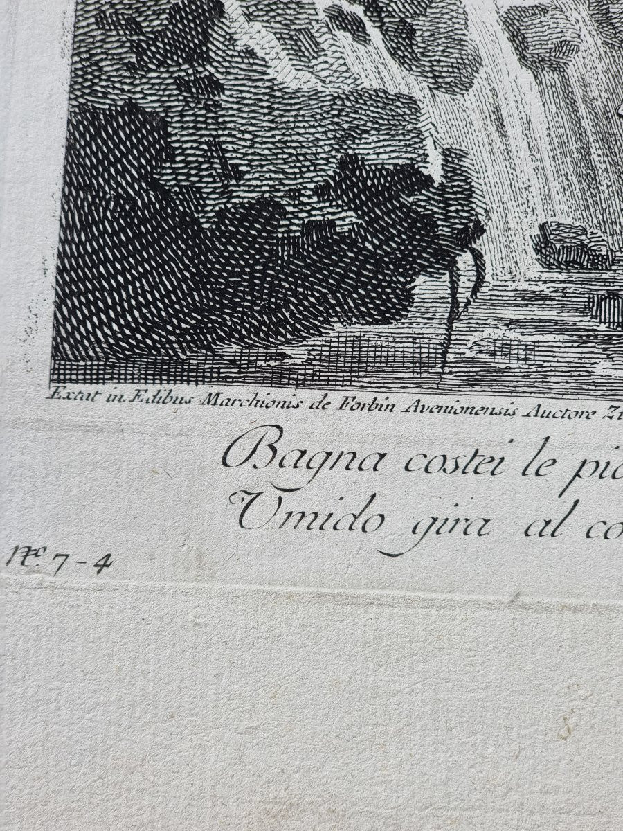 Paire De Gravures Calcographiques – Francesco Zuccarelli / Joseph Wagner – Venise, XVIIIe Siècl-photo-5