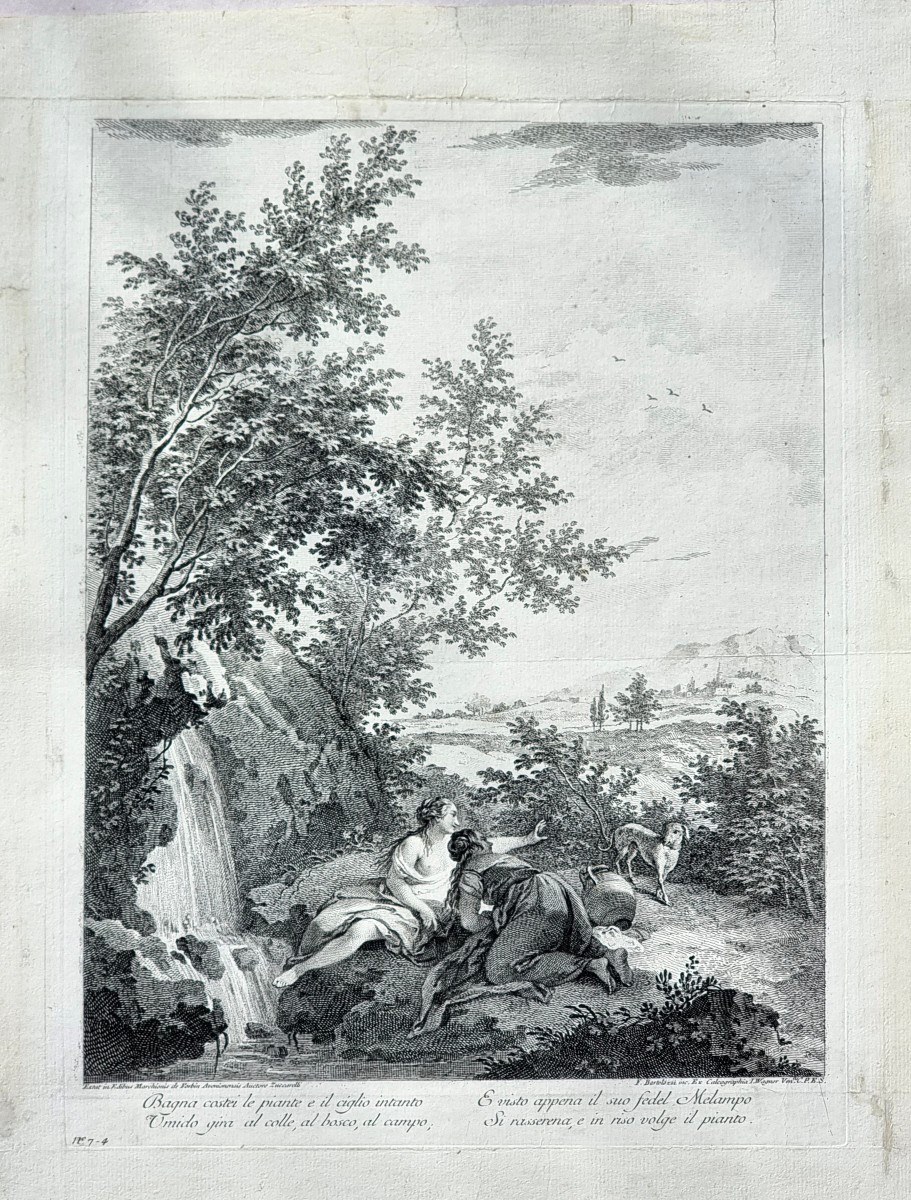 Paire De Gravures Calcographiques – Francesco Zuccarelli / Joseph Wagner – Venise, XVIIIe Siècl