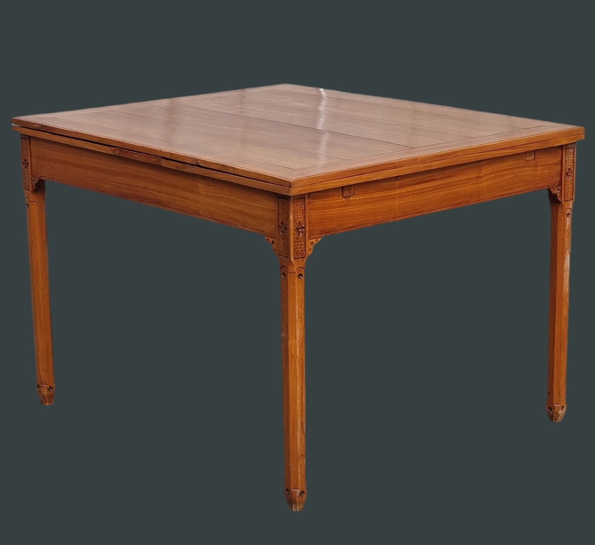 Vicenza Extendable Table In Solid Cherry Wood, Late 19th Century