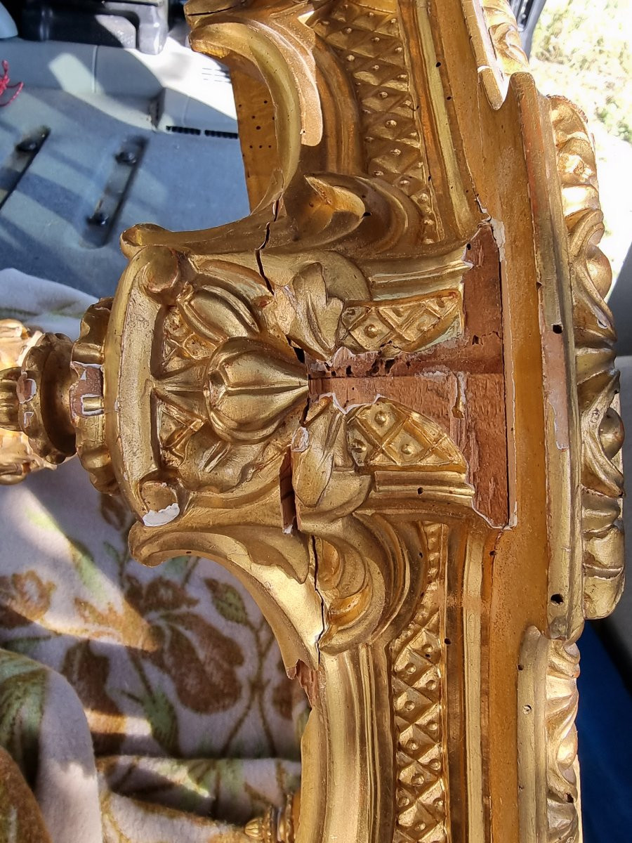Salon noble sculpté et doré, style Charles X – XIXe siècle-photo-2