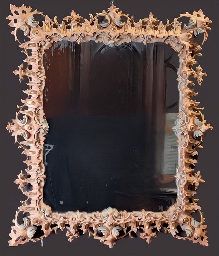 Venetian Carved, Lacquered And Gilded Mirror – Second Half Of The 19th Century