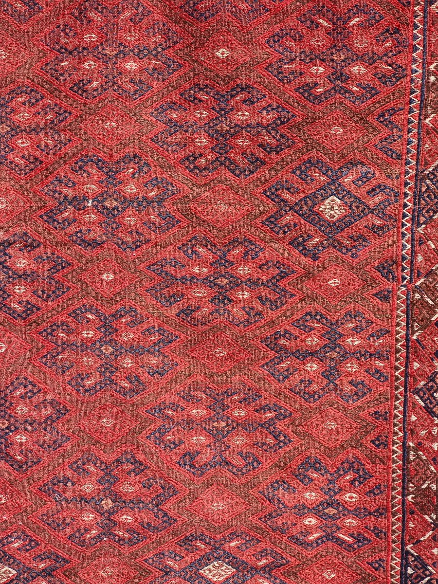 Tapis turkmène noué à la main – années 1960–1970-photo-4