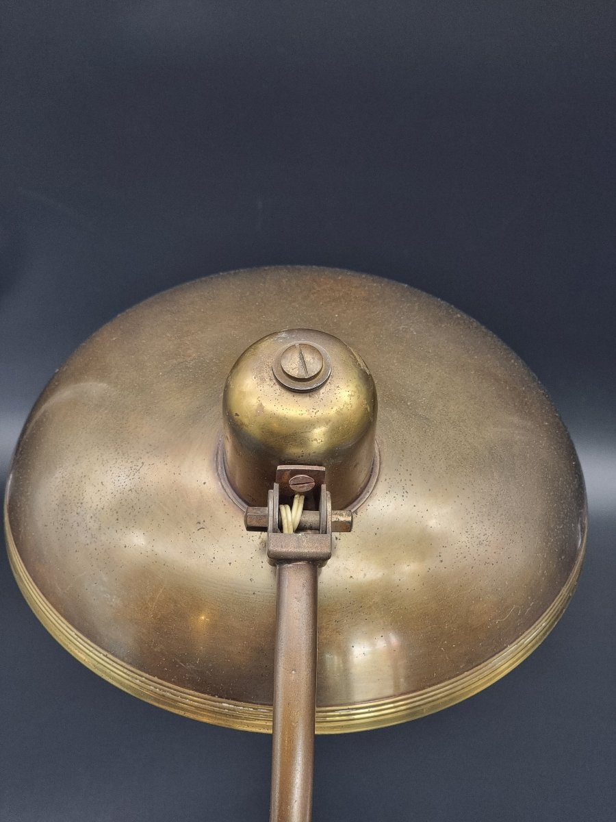 Ministerial Desk Lamp Attributed To Giovanni Michelucci For Lariolux – Italy, 1940s-photo-4