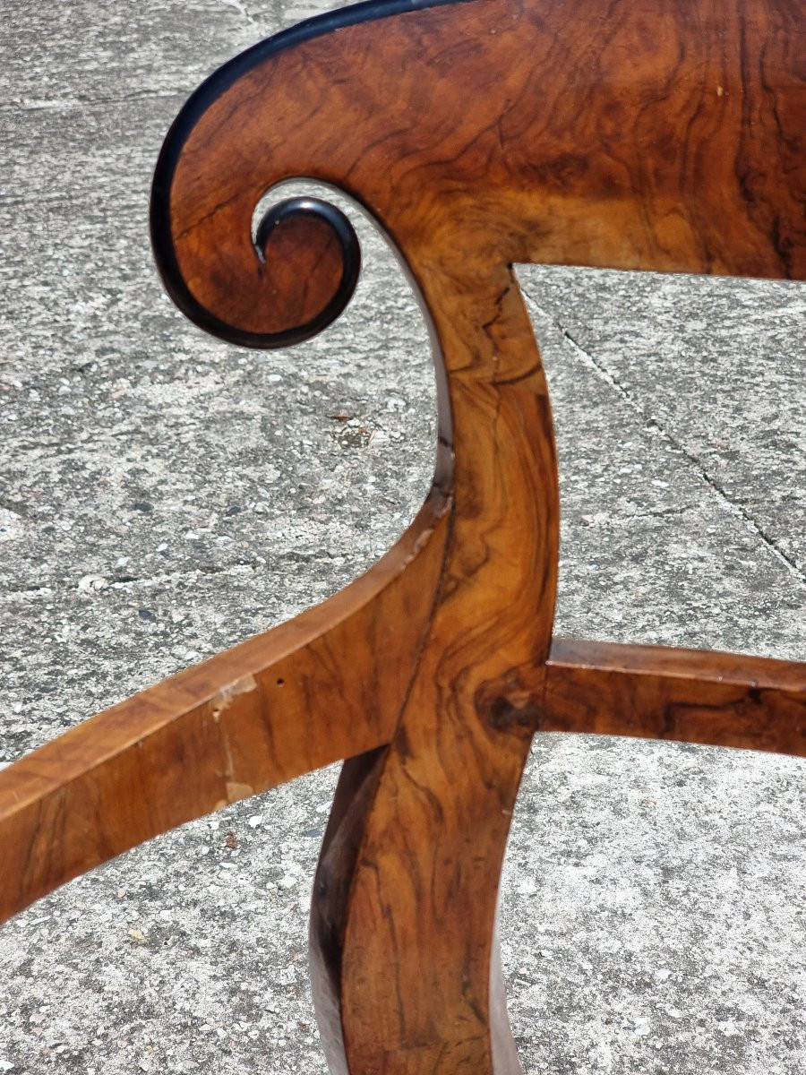 Ensemble de quatre chaises et deux fauteuils Carlo X – Vénétie, vers 1830-photo-3