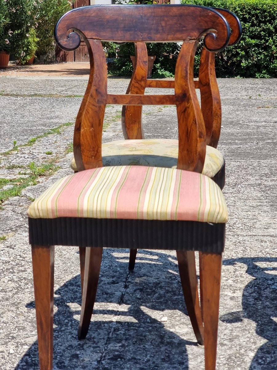 Ensemble de quatre chaises et deux fauteuils Carlo X – Vénétie, vers 1830-photo-6