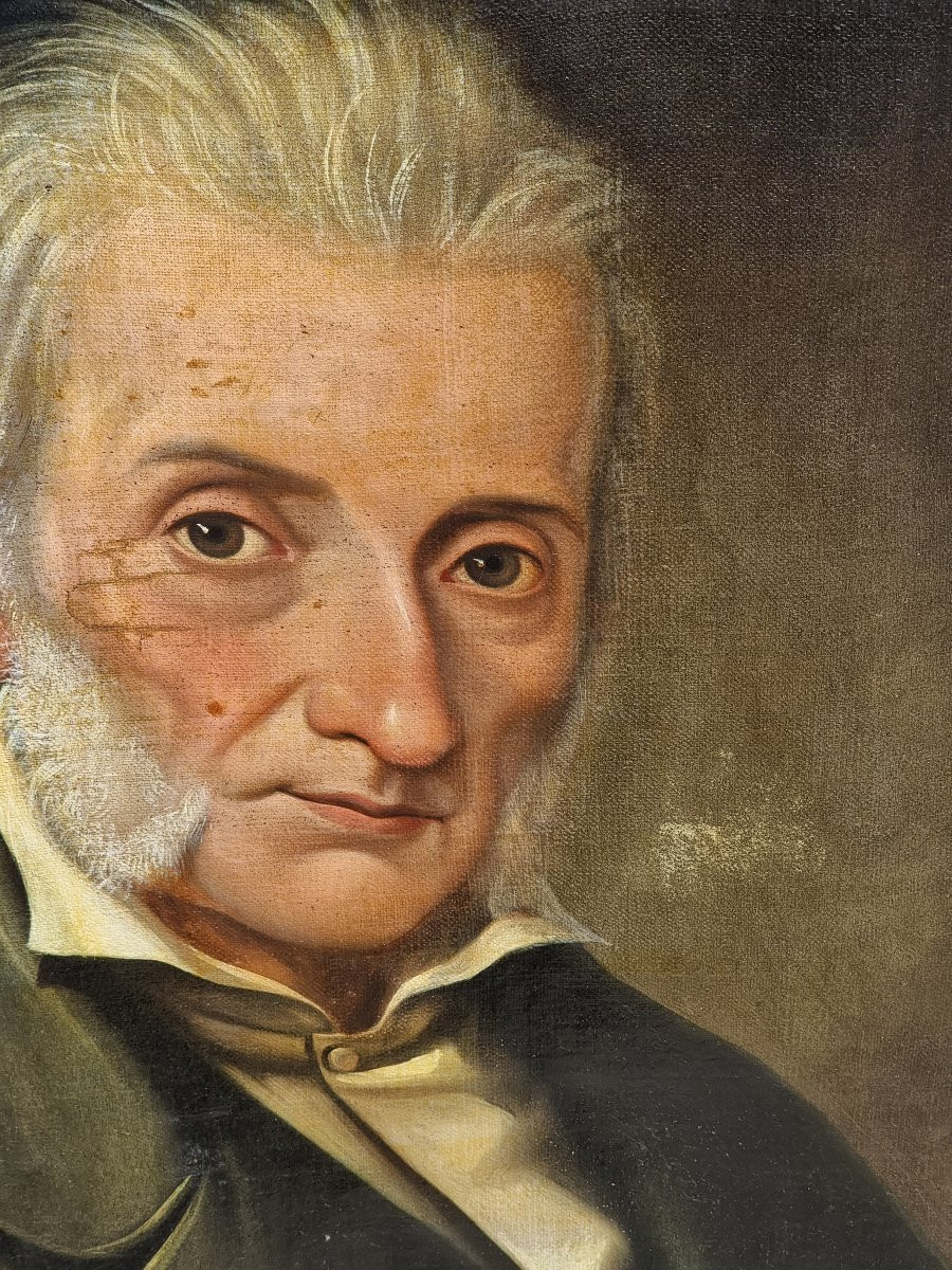 Portrait de gentilhomme – Fin XIXe siècle, grande expressivité, à restaurer-photo-2