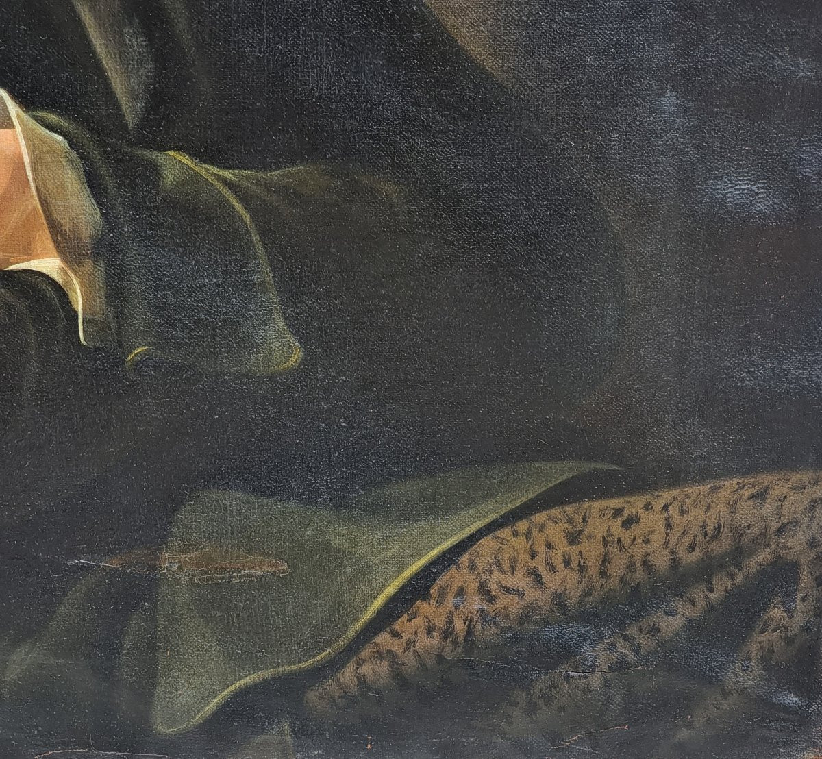 Portrait de gentilhomme – Fin XIXe siècle, grande expressivité, à restaurer-photo-3