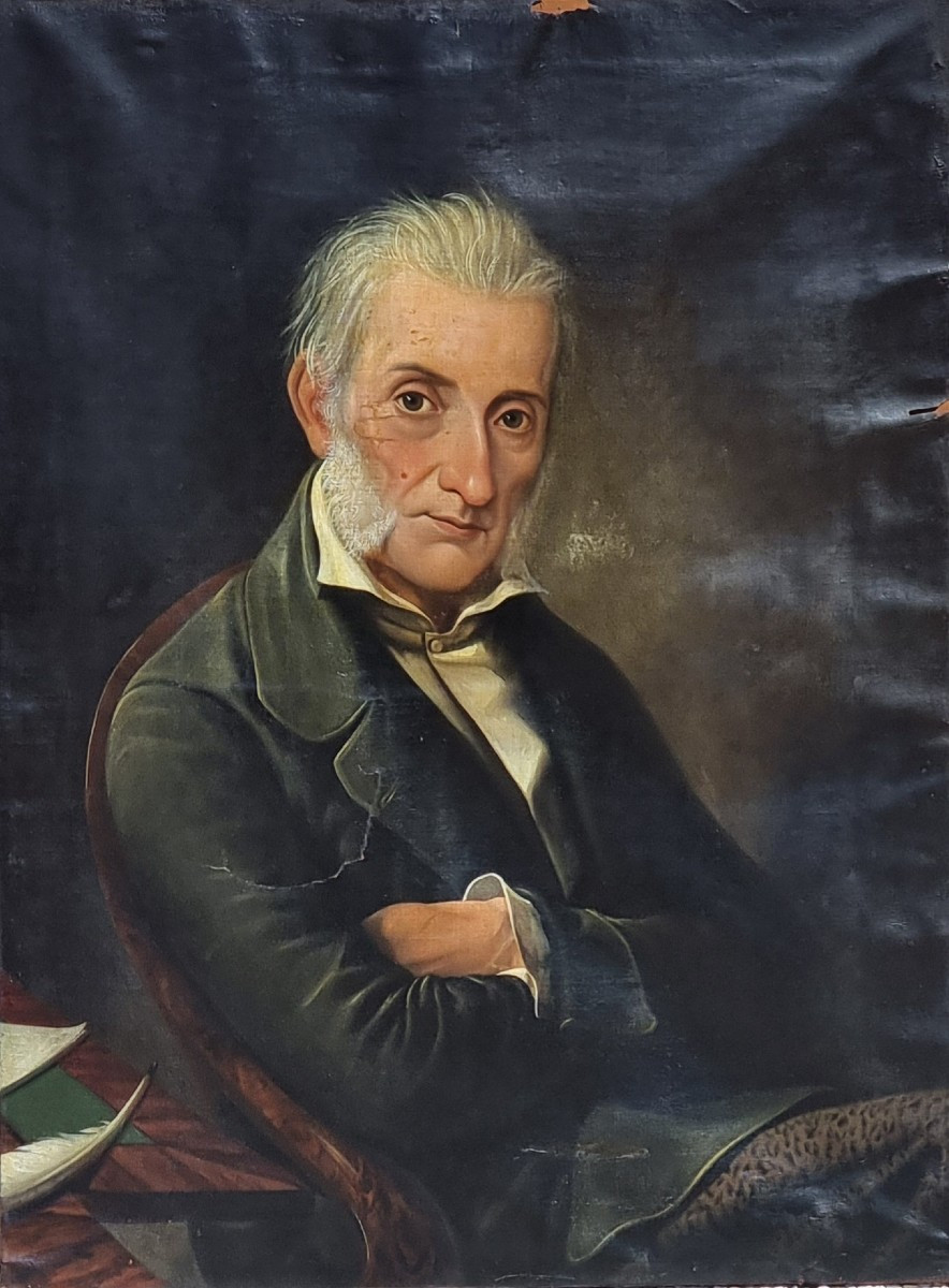Portrait de gentilhomme – Fin XIXe siècle, grande expressivité, à restaurer