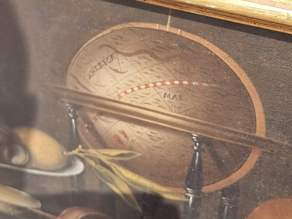 Pair Of Still Lifes With Musical Instruments, Fruit And Exotic Animals – Lombard School, Late 1-photo-5