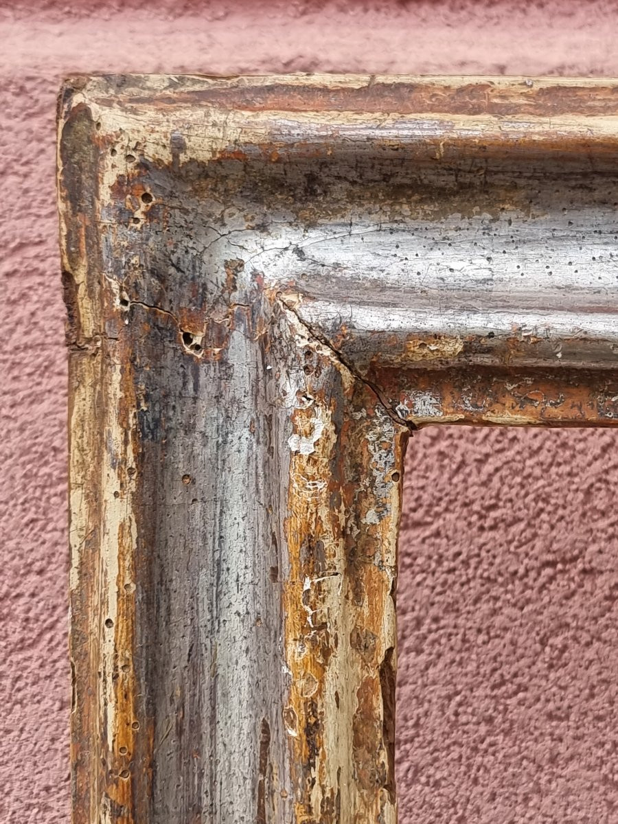 Pair Of Silvered Wooden Frames From Emilia, First Half Of The 18th Century-photo-7