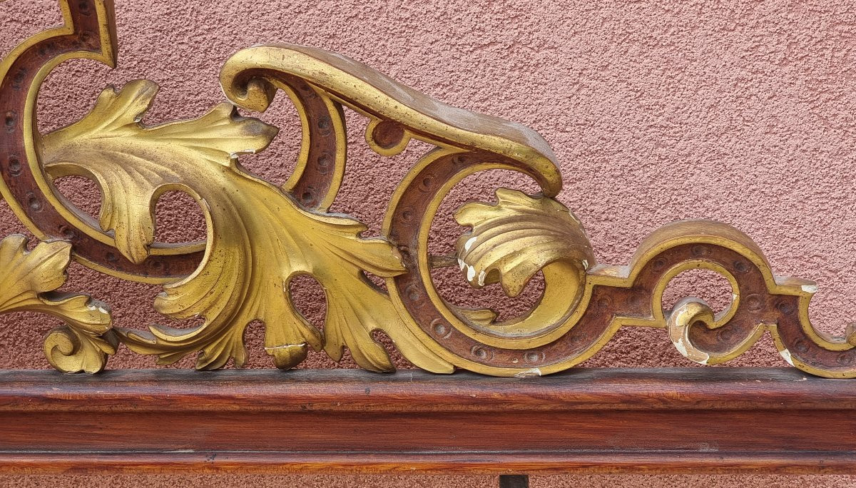 Fronton sculpté et doré, Italie du Nord, époque Charles X, vers 1820–1830-photo-4