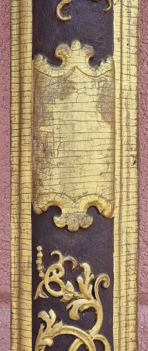 Venetian Louis XV Frame, Lacquered And Carved – 18th Century-photo-3