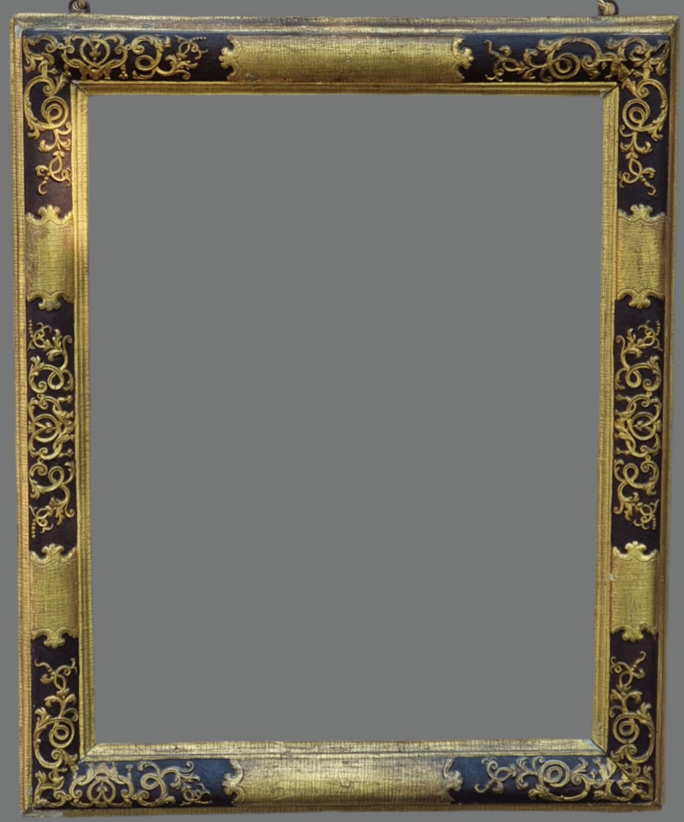 Venetian Louis XV Frame, Lacquered And Carved – 18th Century