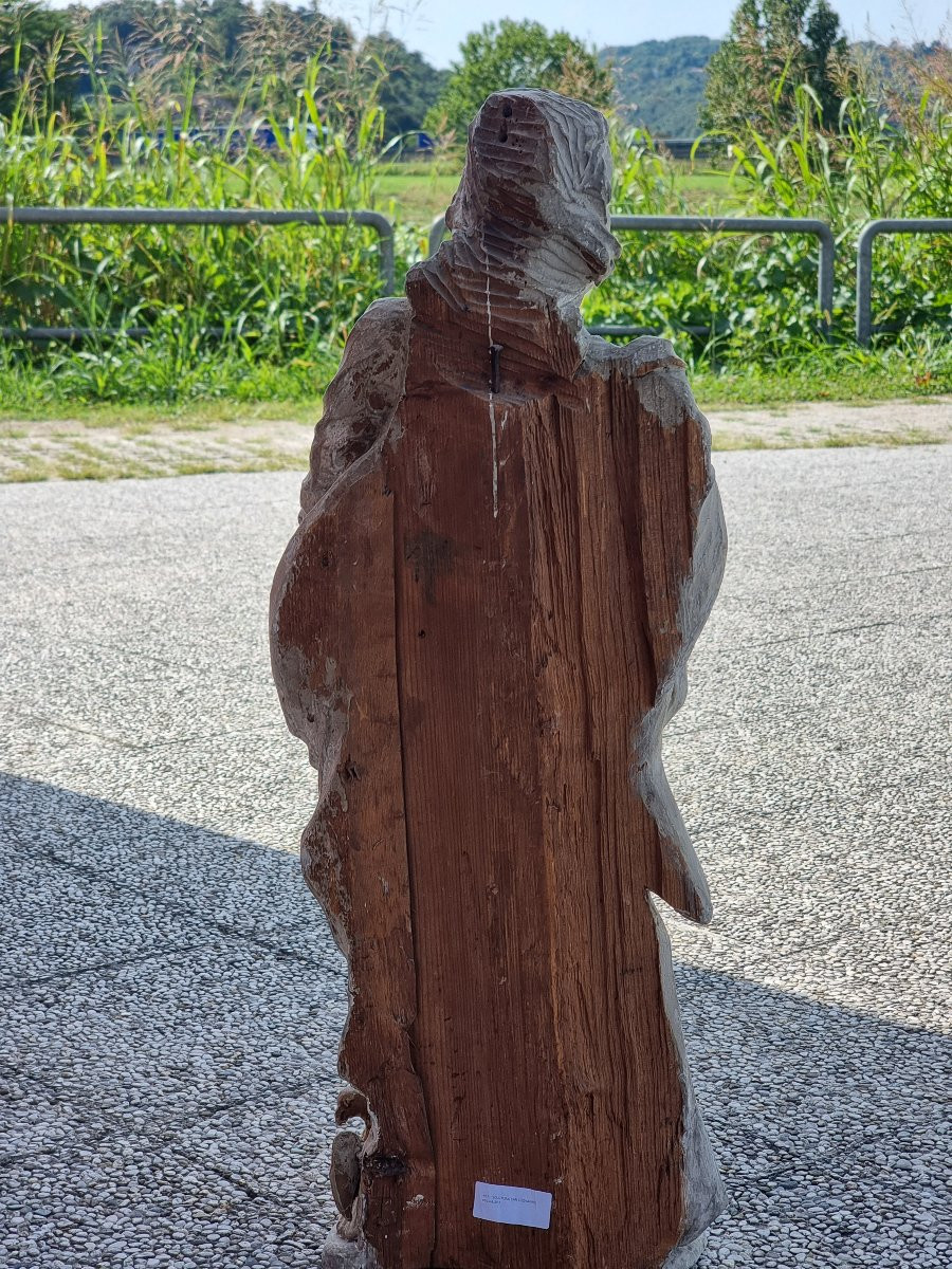 Carved Wood Sculpture Of Saint John The Evangelist  High Veneto Area, Second Half Of The 18th C-photo-5