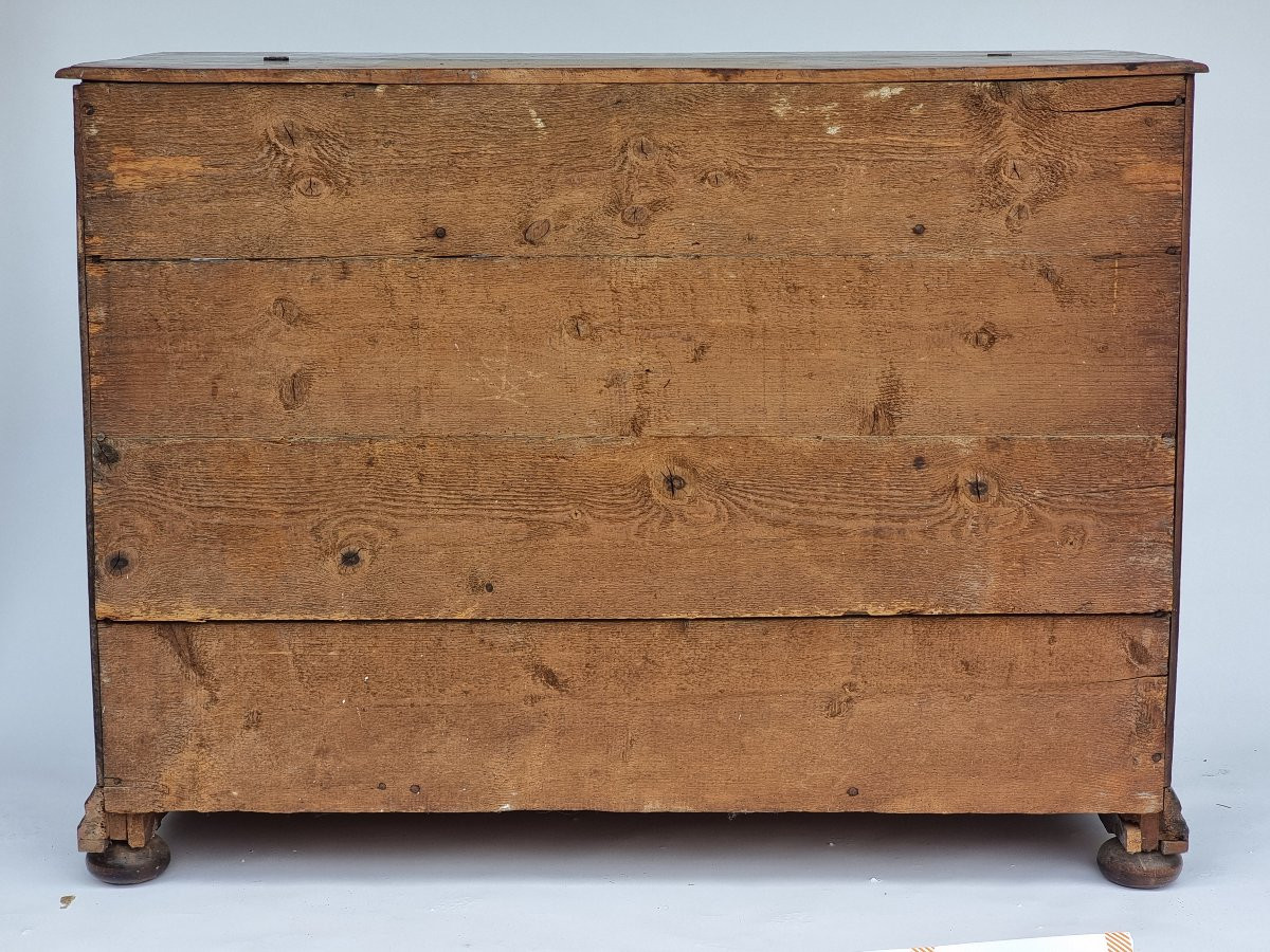 Commode scriban en noyer, Vénétie, seconde moitié du XVIIe siècle-photo-3