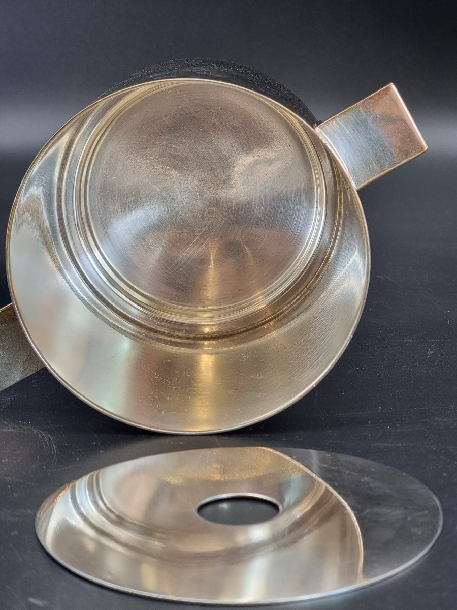 Christofle – Secchiello Portaghiaccio Con Pinza, Francia, Design Anni Sessanta-photo-3
