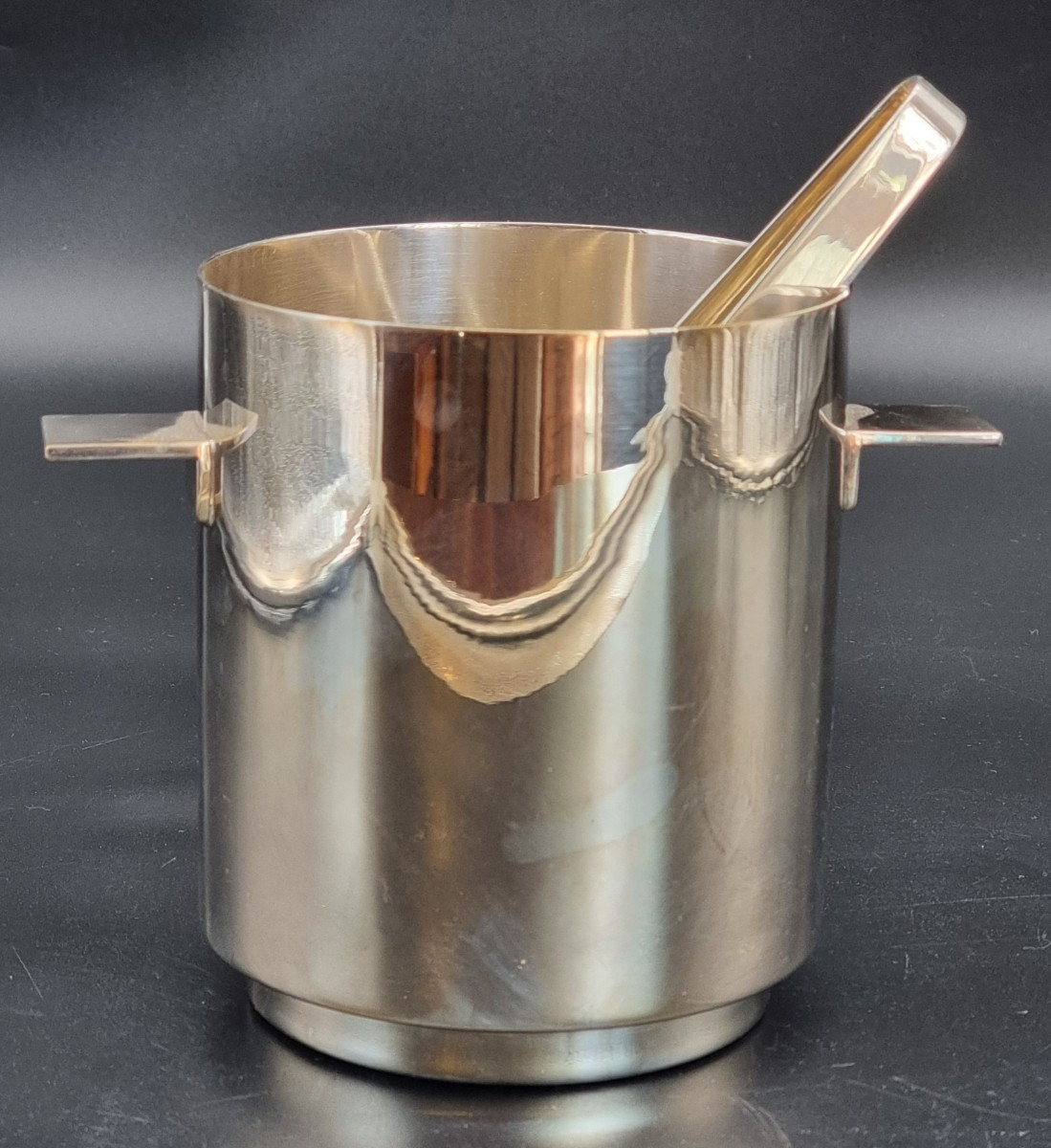 Christofle – Secchiello Portaghiaccio Con Pinza, Francia, Design Anni Sessanta