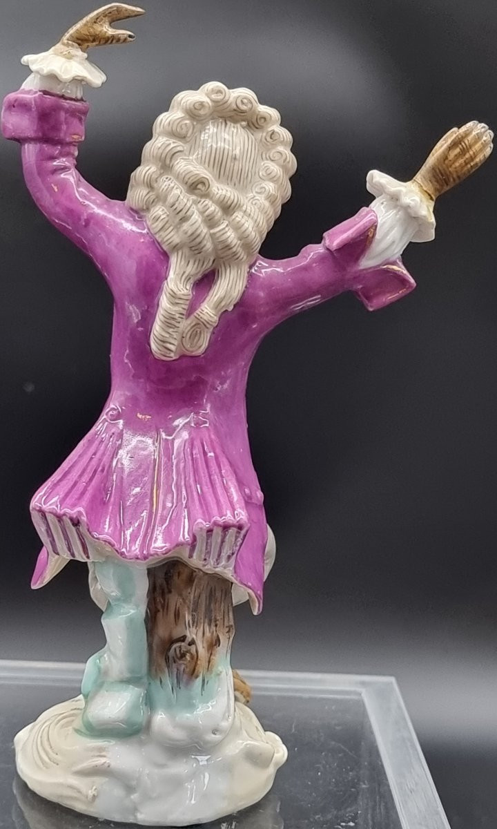 Five Porcelain Figurines – Monkey Orchestra (“affenkapelle”) – Meissen, 20th Century-photo-3
