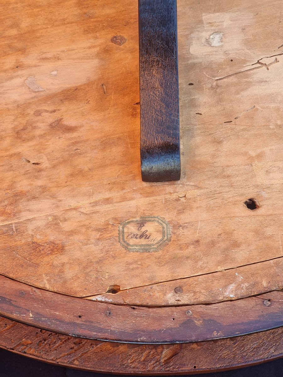 Charles X Side Table In Cherry Wood With Floral Marquetry – Veneto, C.1830-photo-2