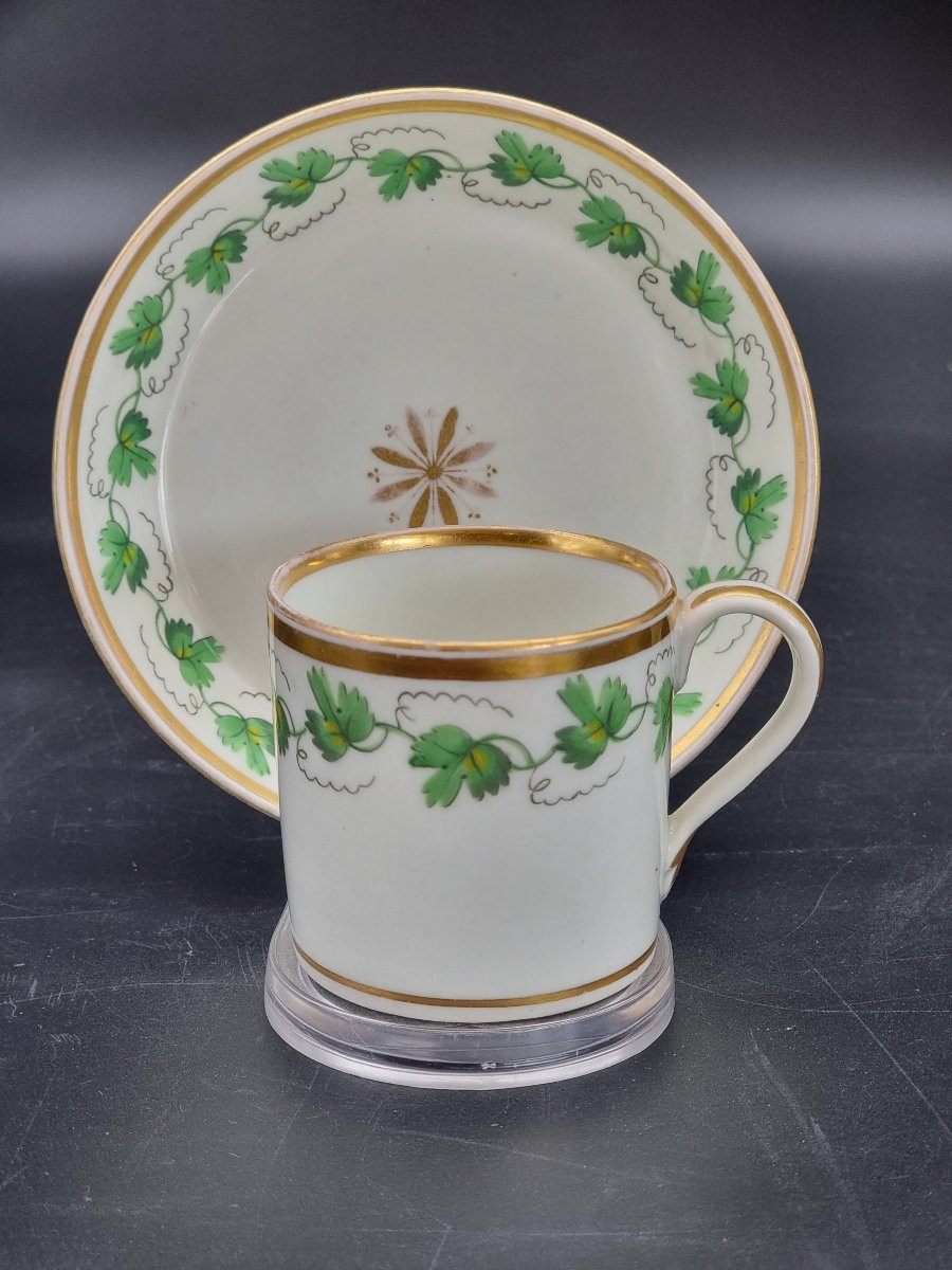 Cup And Saucer In Porcelain, Imperial Vienna Manufactory – 1823/24-photo-3