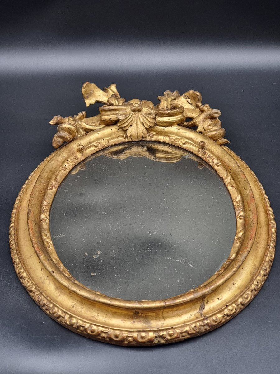 Oval Carved And Gilt Frame – Bologna, Early 18th Century-photo-3
