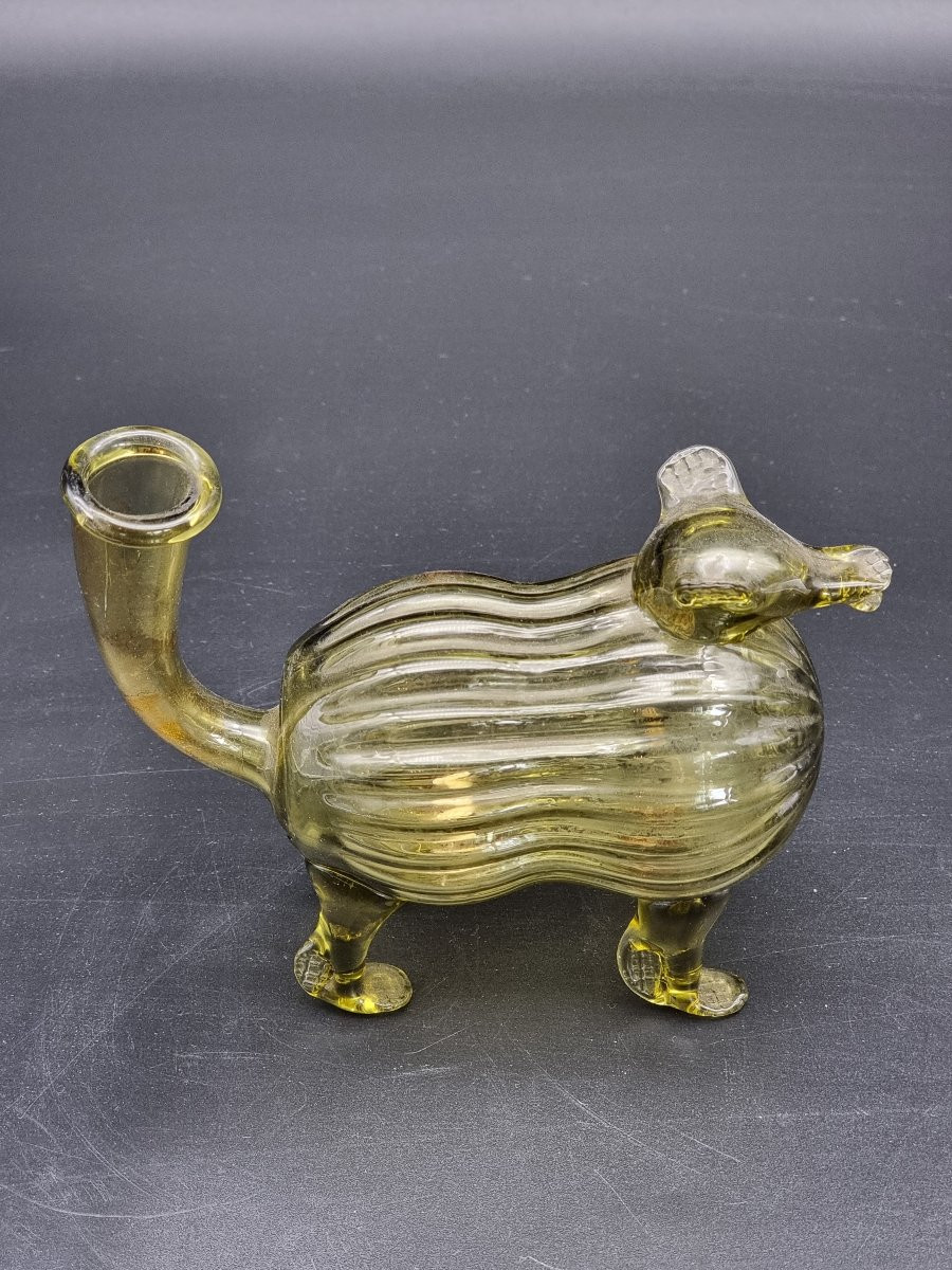 Petit chien en verre soufflé – Murano (?), XIXe siècle-photo-2